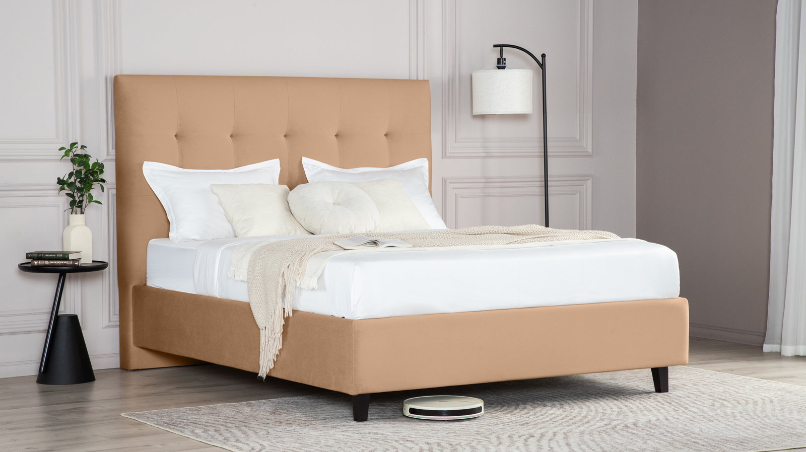 Кровать Silvana Nova Тк. Casanova Beige 160x200 - купить в Озерце