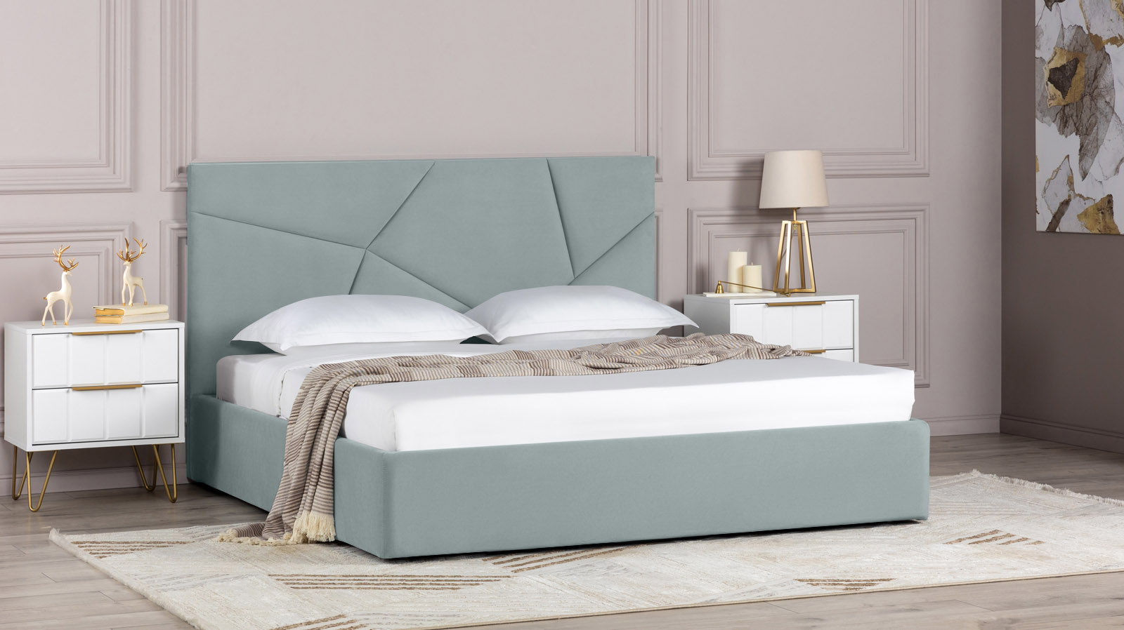 Кровать Opera I, Тк. Casanova Sky 160x200 - купить в Озерце