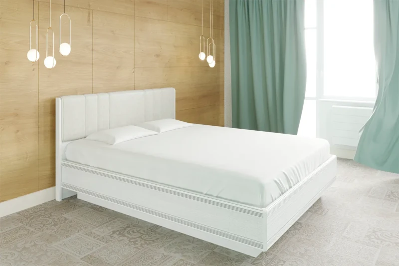 Кровать КР-1014 180х200 (Снежный Ясень) - купить в Озерце