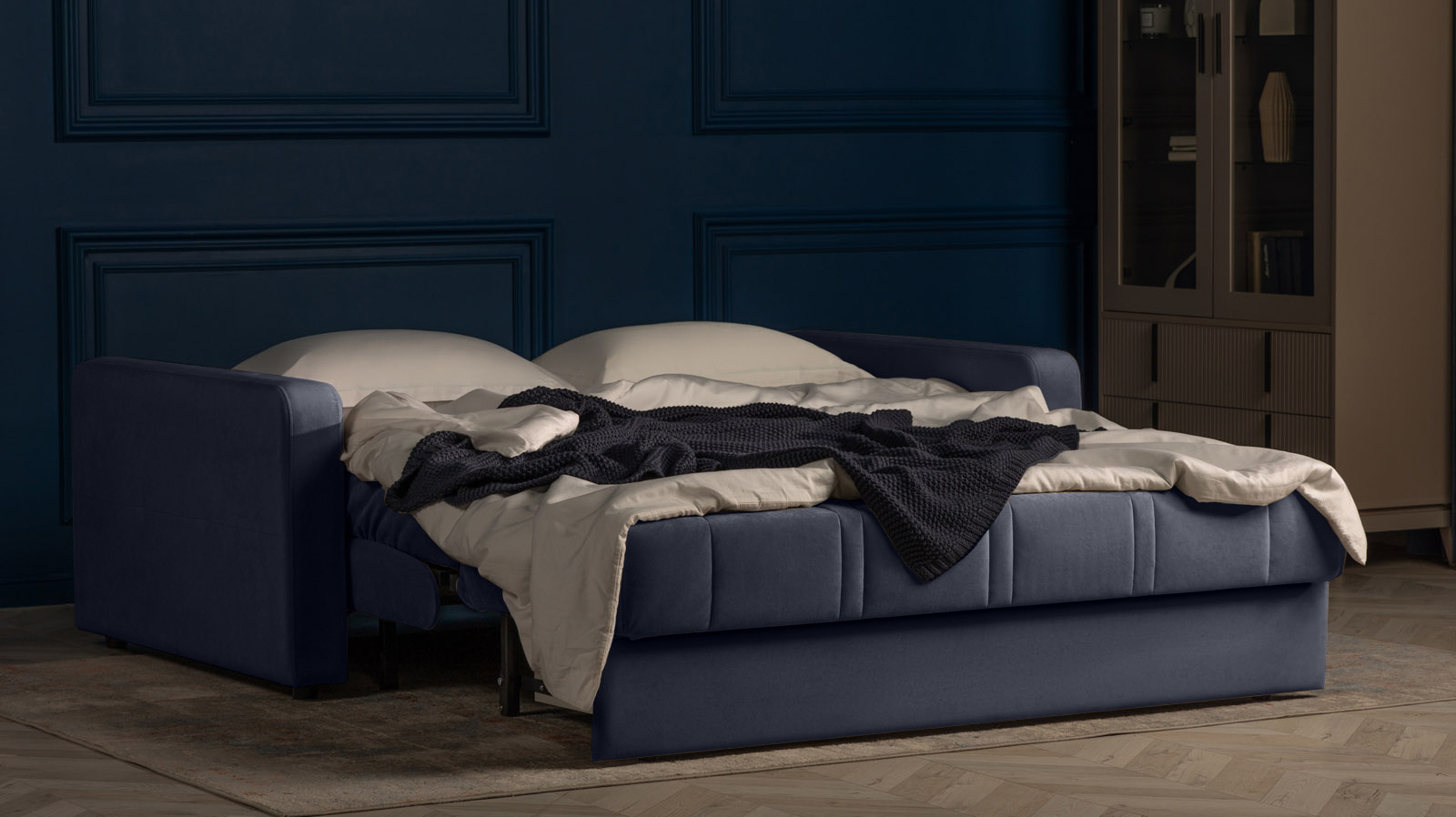 Диван - кровать Domo Pro стежка ромб, ткань Casanova Scandy 160x216 — купить в Озерце