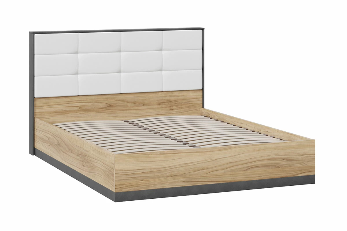 Кровать без ПМ Рико 160х200 СМ-340.01.01 (Белый/Матера/Яблоня Беллуно) - купить в Озерце