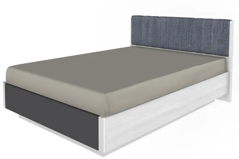 Кровать КР-4012-СЯ-АМ (Снежный Ясень/Антрацит Матовый) - купить в Озерце