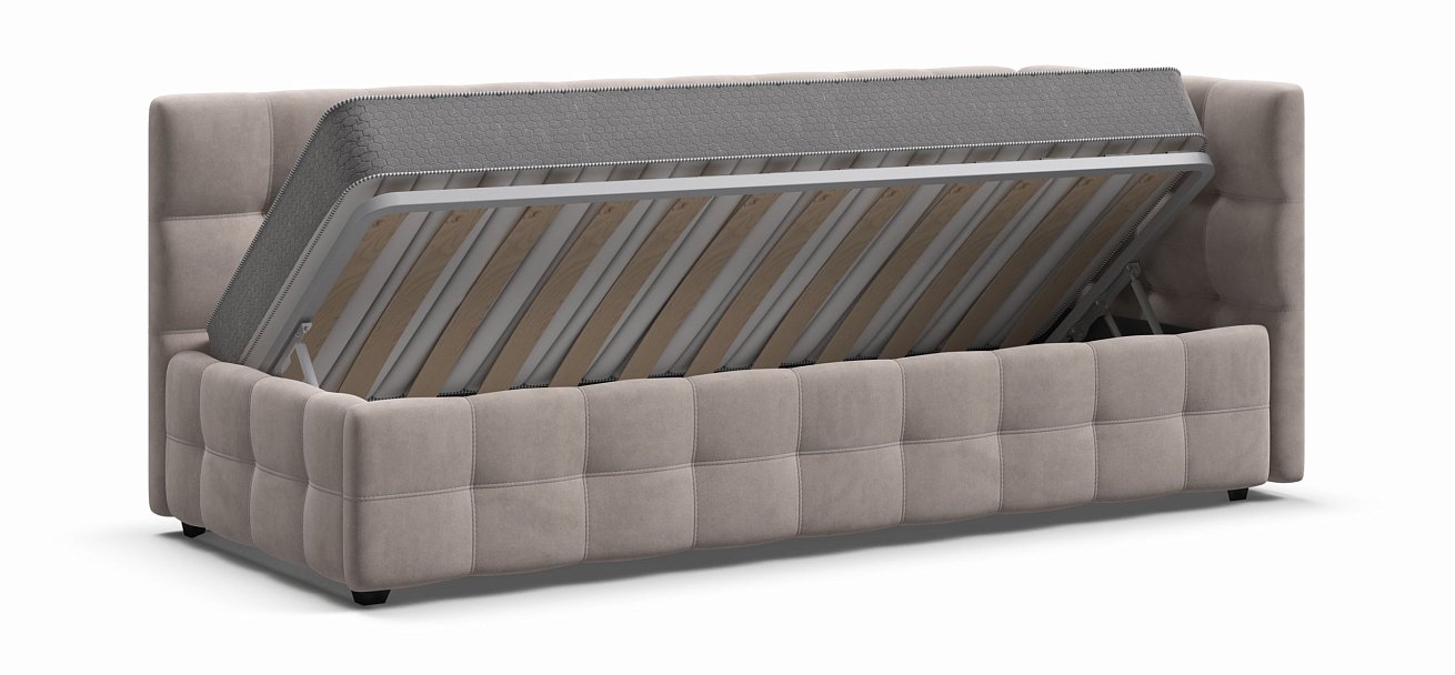 Кровать BOSS mini NEW велюр Monolit латте - купить в Озерце