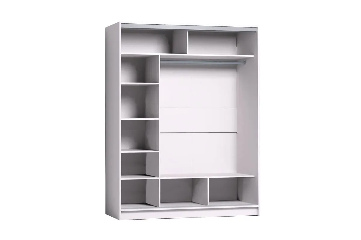 Шкаф-купе 1600 Strike ЛДСП/ЛДСП (Белый) в мебель-центре Озерцо