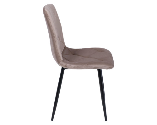 Стул Гилл, бежевый велюр / черный - купить в Озерце