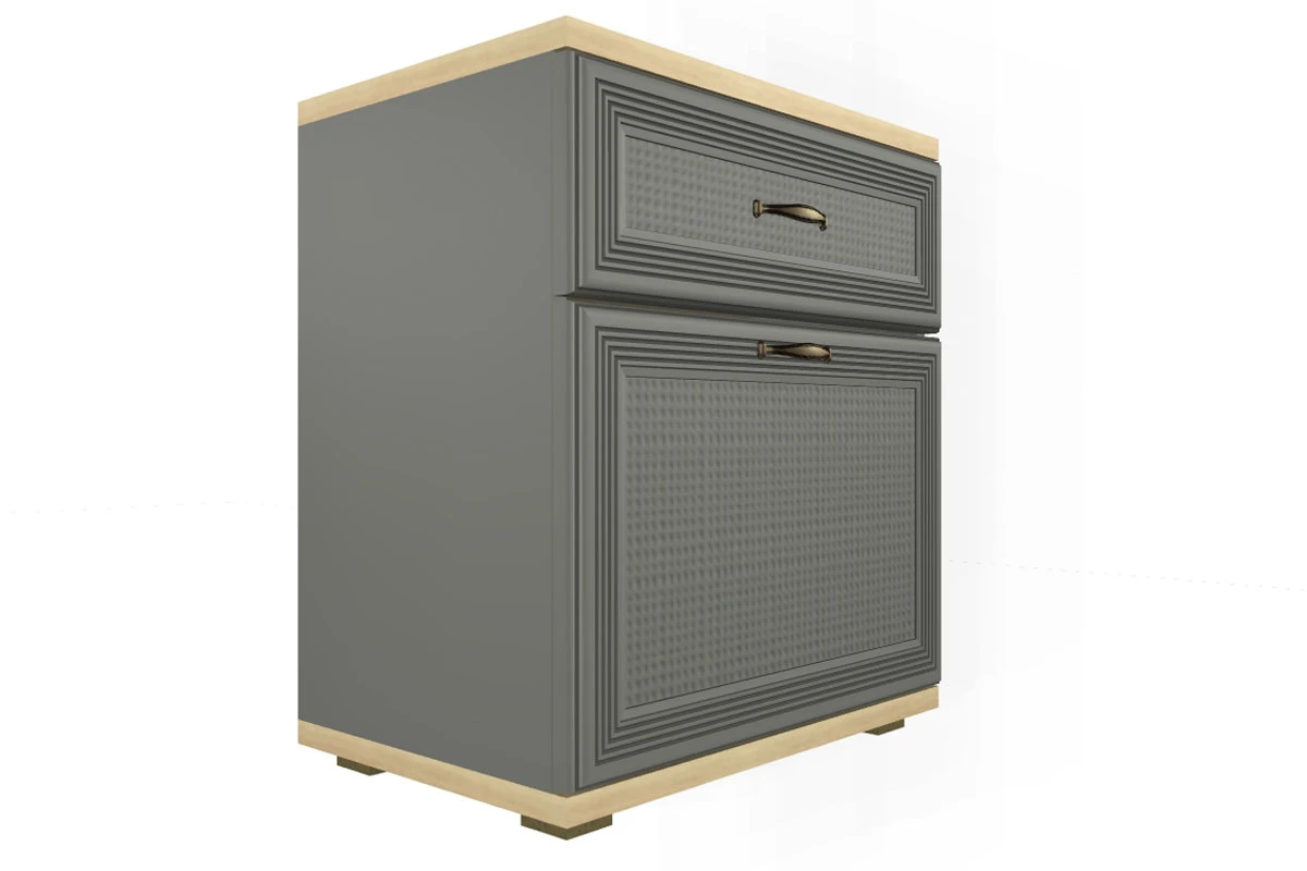 Готовый комплект для спальни СК-1005-АС-СО (Ясень Асахи/Серый Оникс) - купить в Озерце