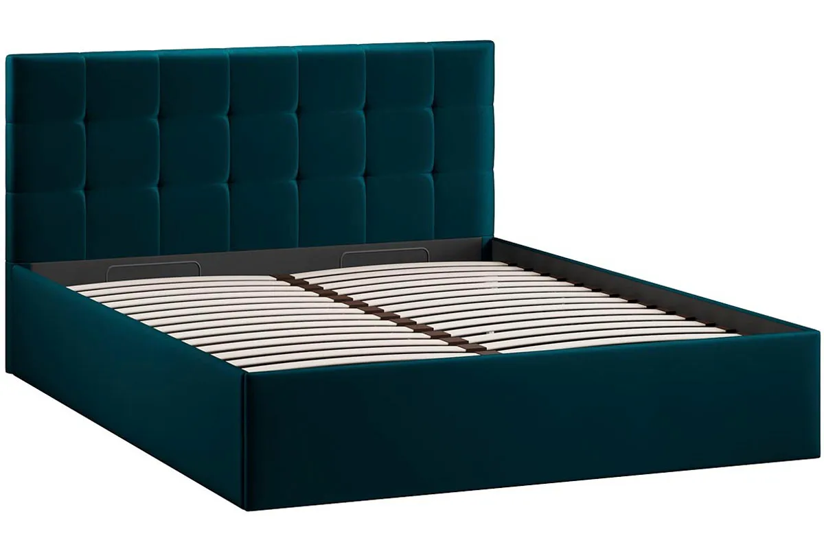 Кровать Джоли с ПМ без заглушины 160х200 Тип 1 (Велюр/Confetti Izumrud) - купить в Озерце