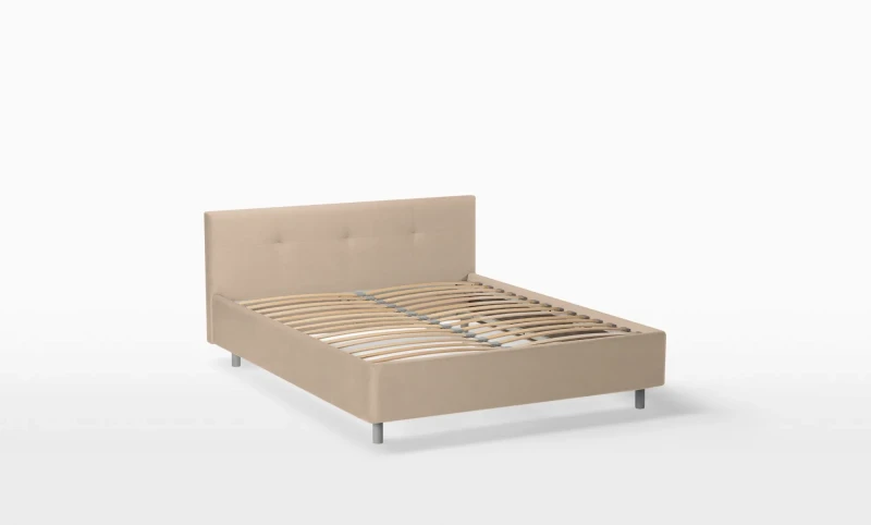 Кровать с ортопедической решеткой Vanessa Nova, ткань Casanova Milk, 90x200 - купить в Озерце