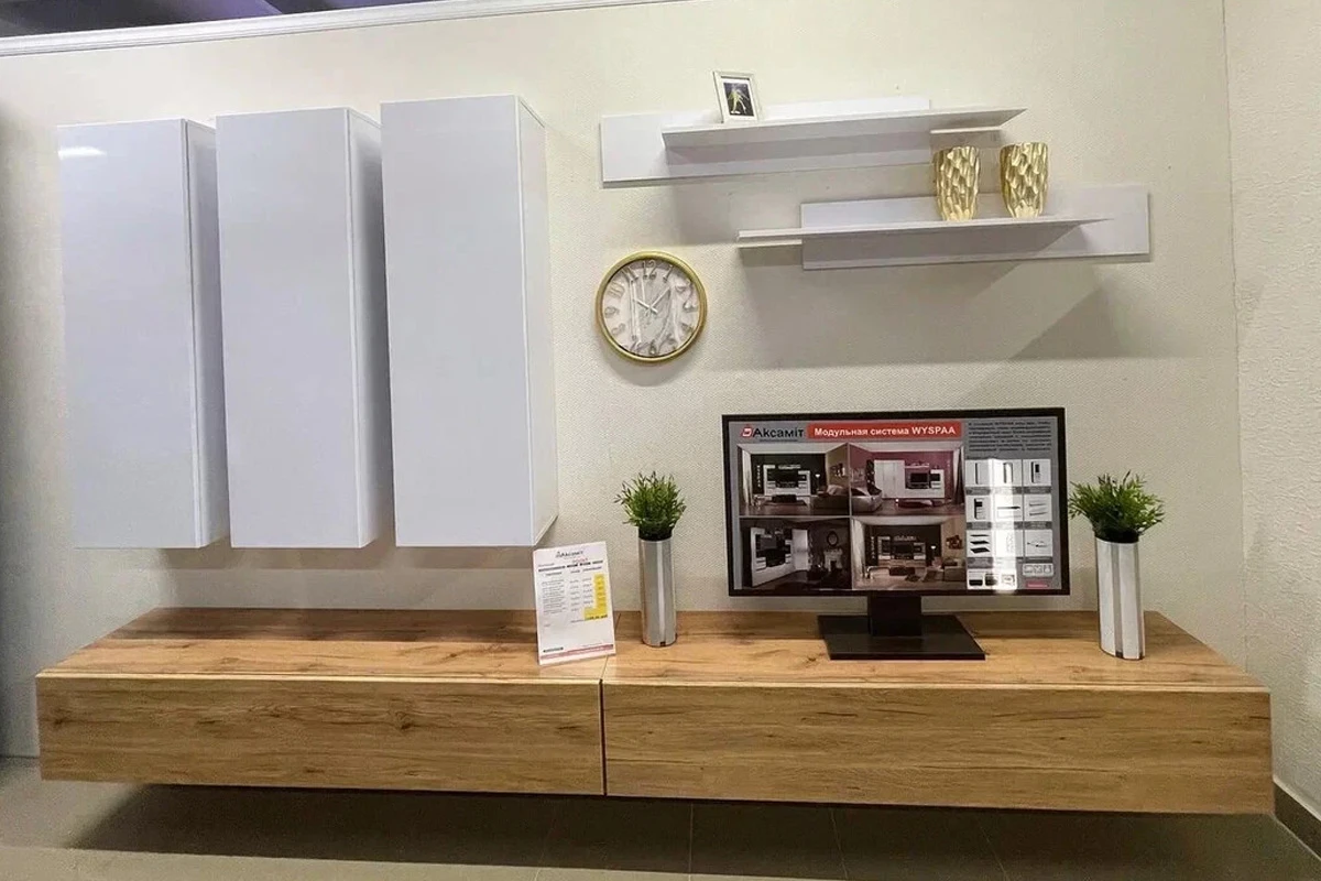 Шкаф навесной Point Тип-20 Белый/Белый глянец (71774434) в мебель-центре Озерцо