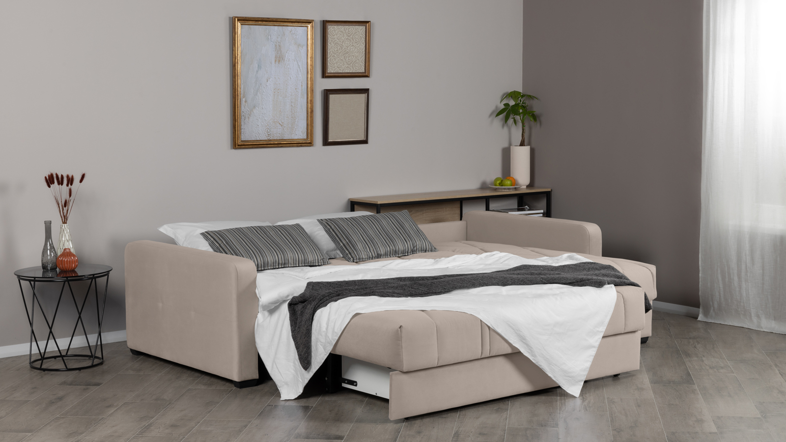 Диван угловой Domo Pro стежка ромб, ткань Sky Velvet 03 140x216 — купить в Озерце