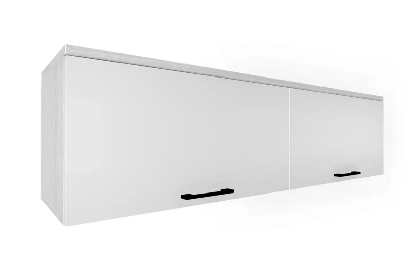 Антресоль АН-5043-СЯ-БГ (Снежный Ясень/Белый Бриллиант Глянцевый) в мебель-центре Озерцо