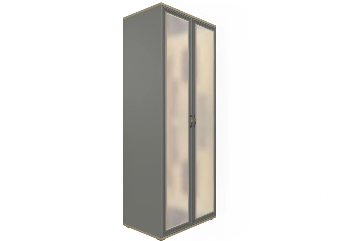 Готовый комплект для спальни СК-1004-ГС-СО-В (Гикори Джексон Светлый/Серый Оникс/Велюр) - купить в Озерце