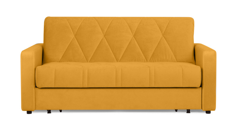 Диван - кровать Domo Pro стежка ромб, ткань Sky Velvet 30 140x216 — купить в Озерце