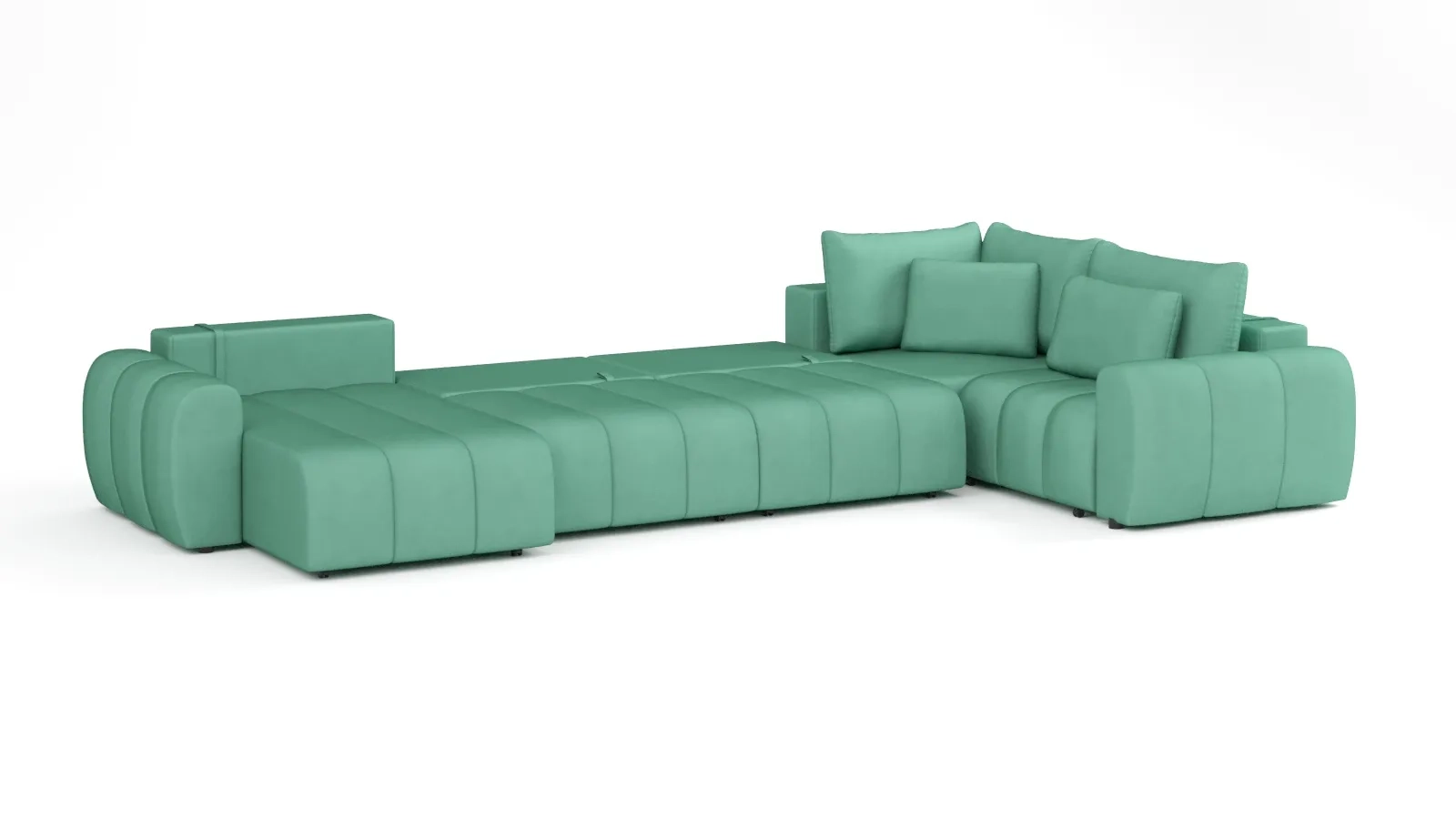 Диван -кровать П-образный Mellow-5 секц. ткань Velutto 71 247x450 — купить в Озерце
