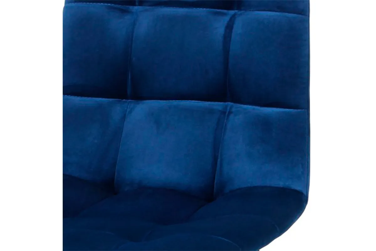 Стул Чили барный (Муар черный / Велюр Velutto 25 / Темно- синий) СРП-054 - купить в Озерце