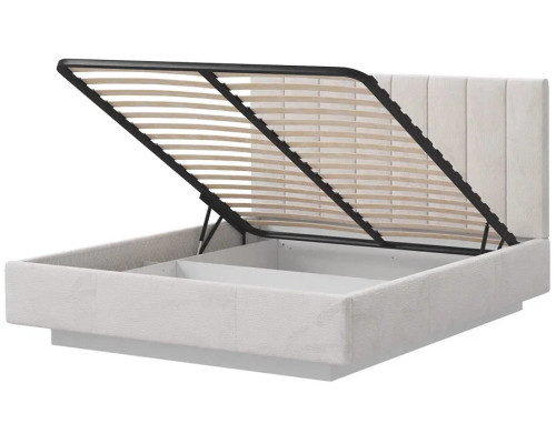 Кровать Сабрина 160 с подъемником. Цвет Aoplush Pebble - купить в Озерце