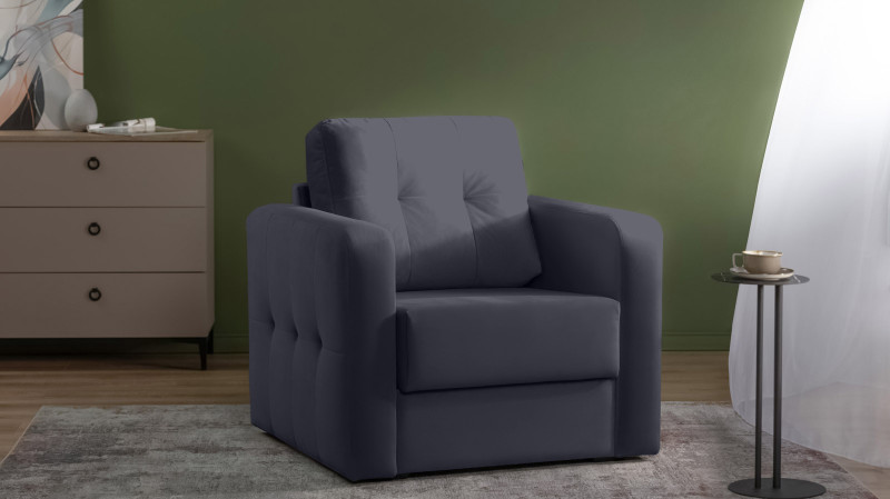 Кресло Loko Pro с широкими подлокотниками, Тк. Sky Velvet 40 85x95 — купить в Озерце