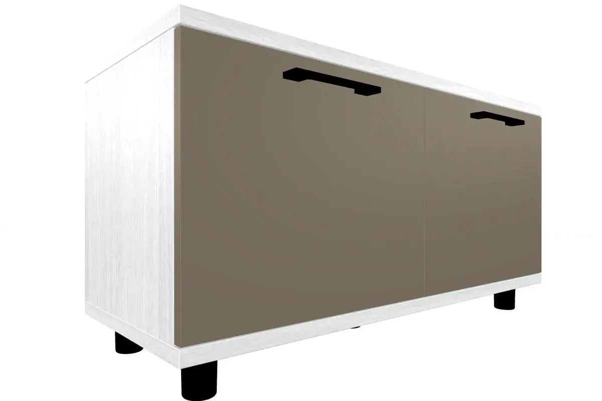 Прихожая Грейс комплект 3 (Снежный Ясень/Латте Матовый) — Мебель-центр Озерцо