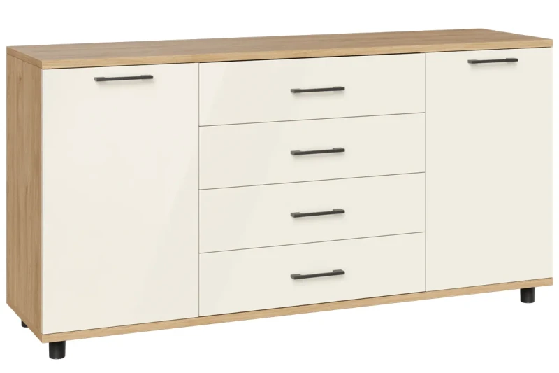 Тумба ТБ-5012-ГС-КГ (Гикори Джексон Светлый / Кашемир Глянцевый) — Мебель-центр Озерцо