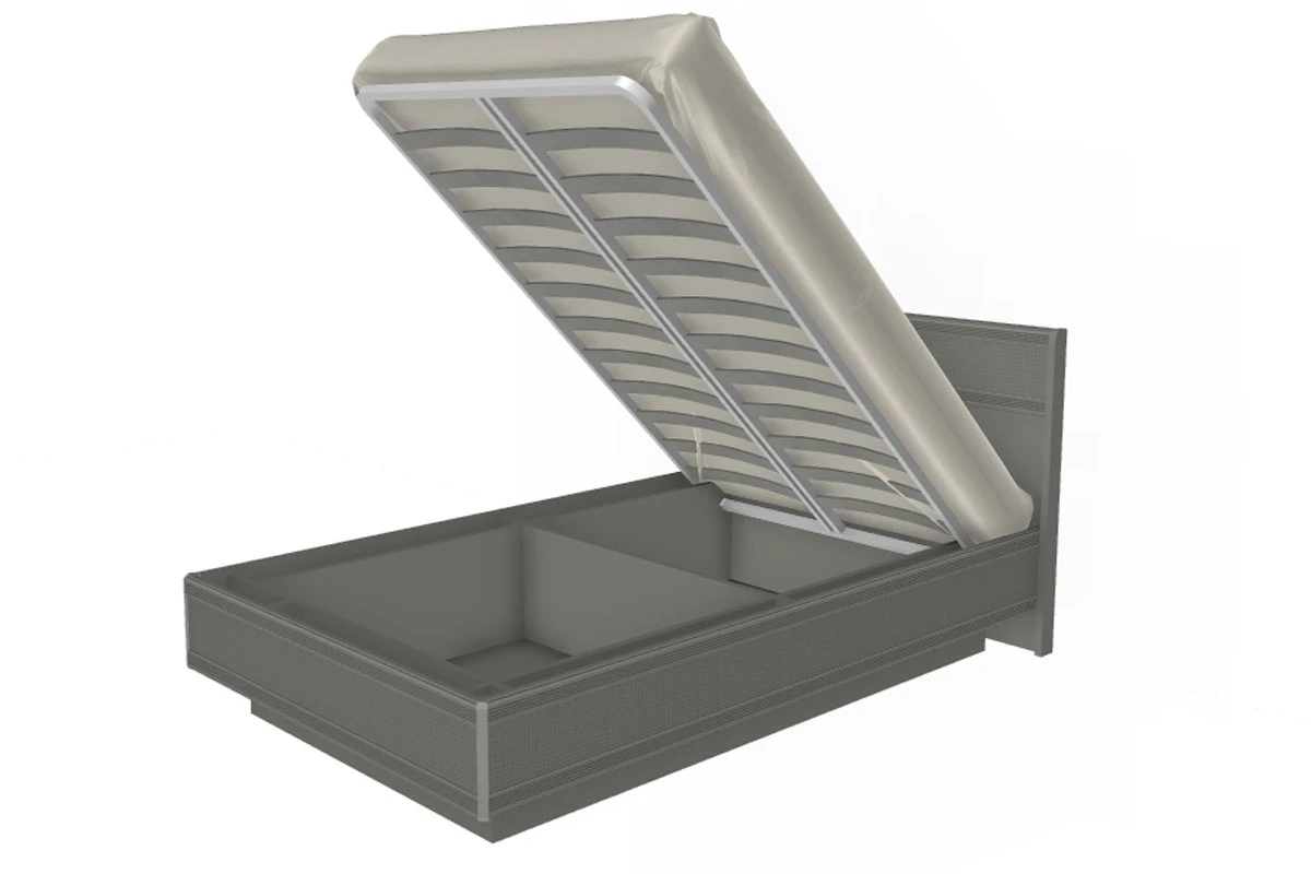 Кровать КР-1001-СО с ПМ 120х200 (Серый Оникс) - купить в Озерце