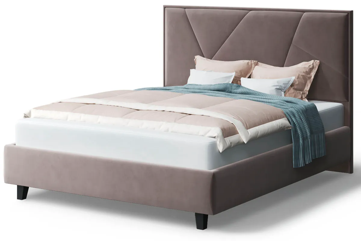 Кровать на опоре Ингрид с ПМ 160х200 (Бренди лайт 05/Кофе) - купить в Озерце