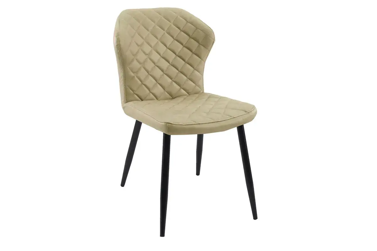 Стул DikLine 239М (кож/зам BEIGE/ножки черные) - купить в Озерце