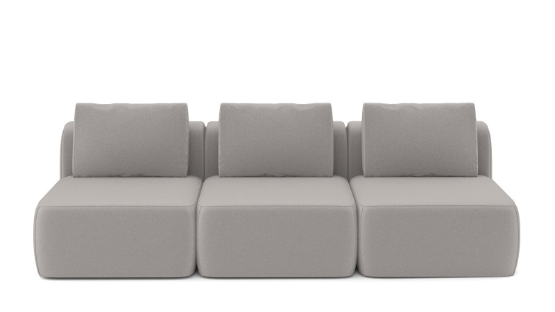 Диван модульный Мольто-3 секц-пуф 85+85+85-спинка 85+85+85-Тк. Aura 12 57 — купить в Озерце