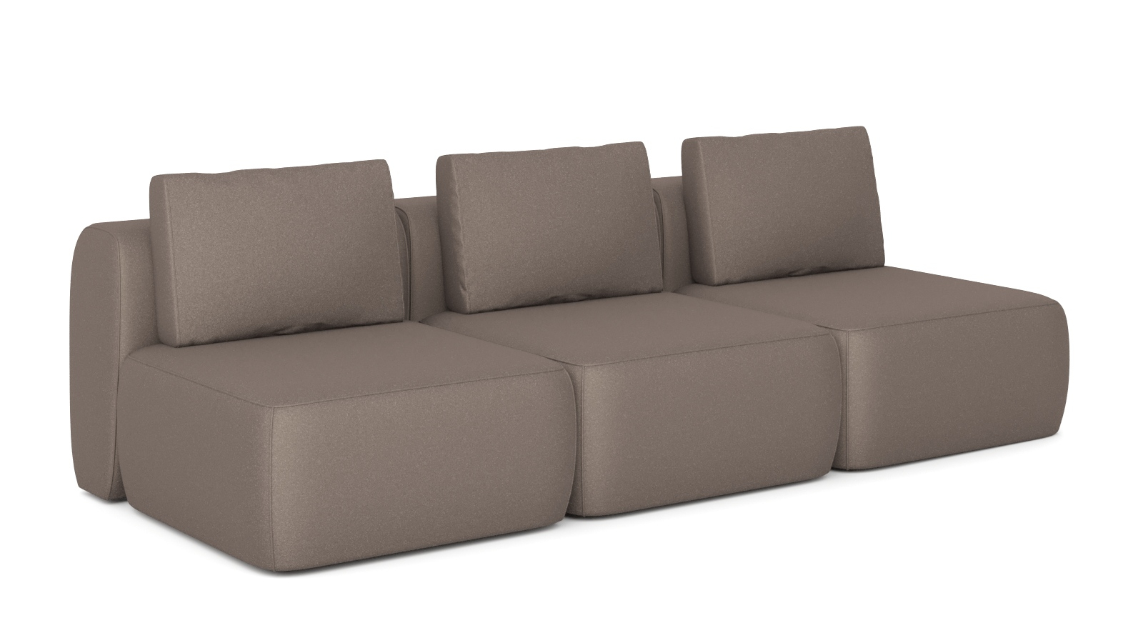 Диван модульный Мольто-3 секц-пуф 85+85+85-спинка 85+85+85-Тк. Aura 03 57x367 — купить в Озерце