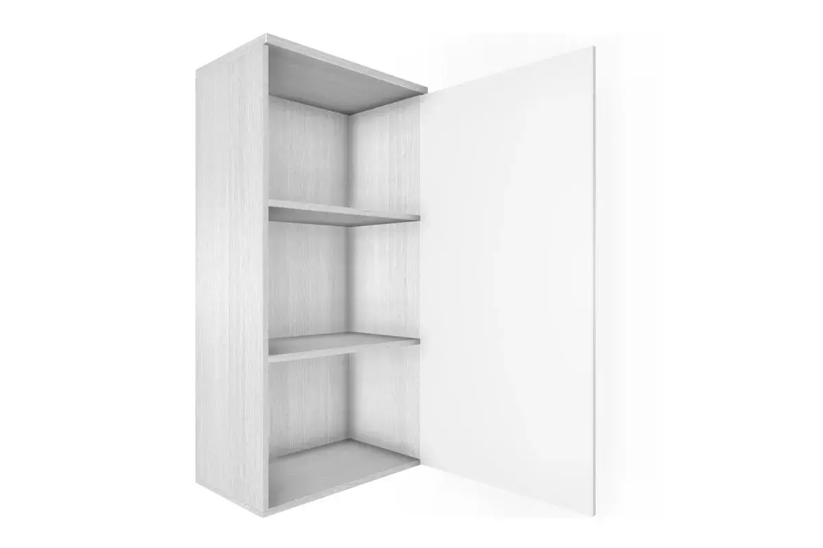 Антресоль АН-5003-СЯ-БГ (Снежный Ясень/Белый Бриллиант Глянцевый) в мебель-центре Озерцо