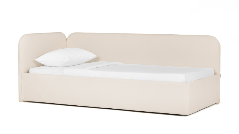 Кровать подростковая Plumpy Тк. Prime White 80x180 — Мебель-центр Озерцо