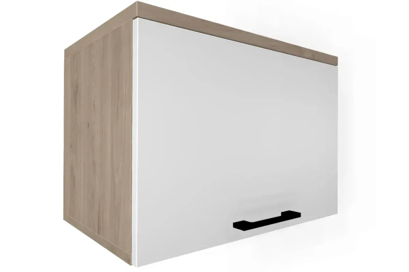 Антресоль АН-5042 (Гикори Джексон Светлый/Белый Бриллиант Глянцевый) в мебель-центре Озерцо