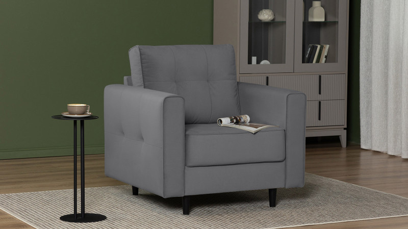 Кресло Amani Pro, Тк. Sky Velvet 16 (подлокотник: 15 см) 89x93.5 — купить в Озерце