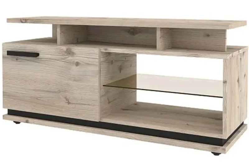 Nature 333 Тумба ТВ малая (Гаскон пайн/Черный) — Мебель-центр Озерцо