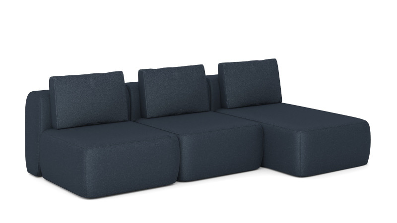 Диван модульный 3-секционный Molto 85+85+125 ткань Aura 18 Aura 18 147x259 — купить в Озерце