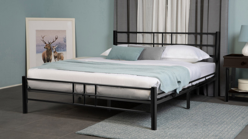 Кровать Chris, цвет черный 180x200 - купить в Озерце