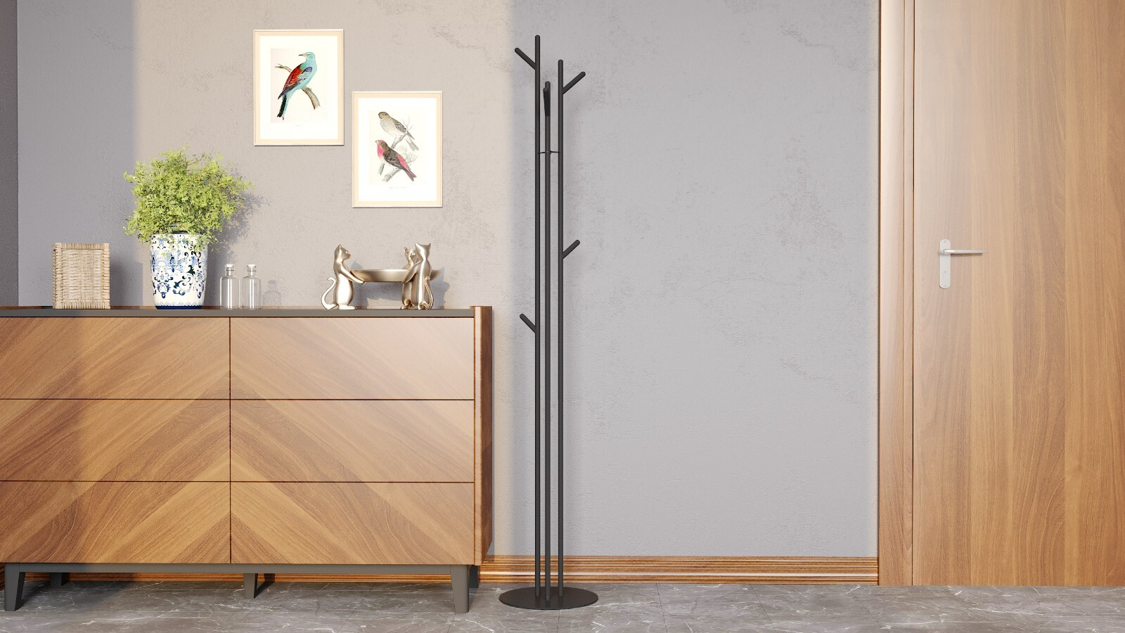 Вешалка Wood, цвет: черный 30x30 — купить в Озерце