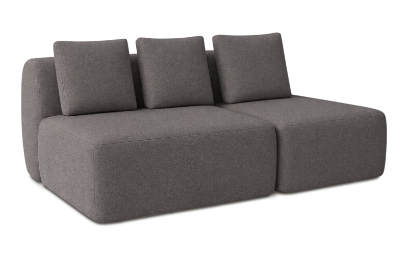 Диван модульный Мольто-2 секц-пуф 125+85-спинка 125+85-Тк. Royal I Mist 57x367 — купить в Озерце