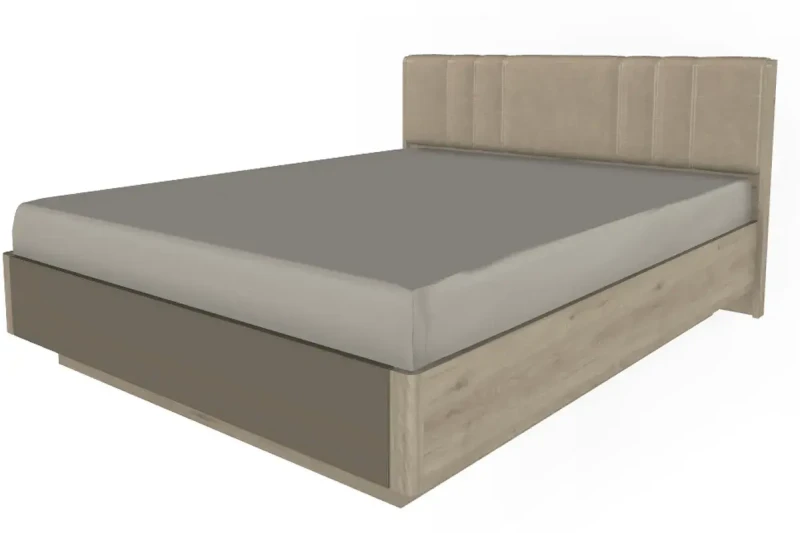 Кровать КР-4014-ГС-ЛМ (Гикори Джексон Светлый/Латте Матовый) - купить в Озерце