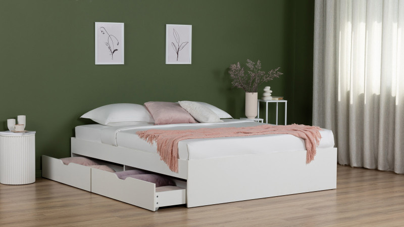 Кровать Prima, цвет: Белый Премиум 180x200 - купить в Озерце