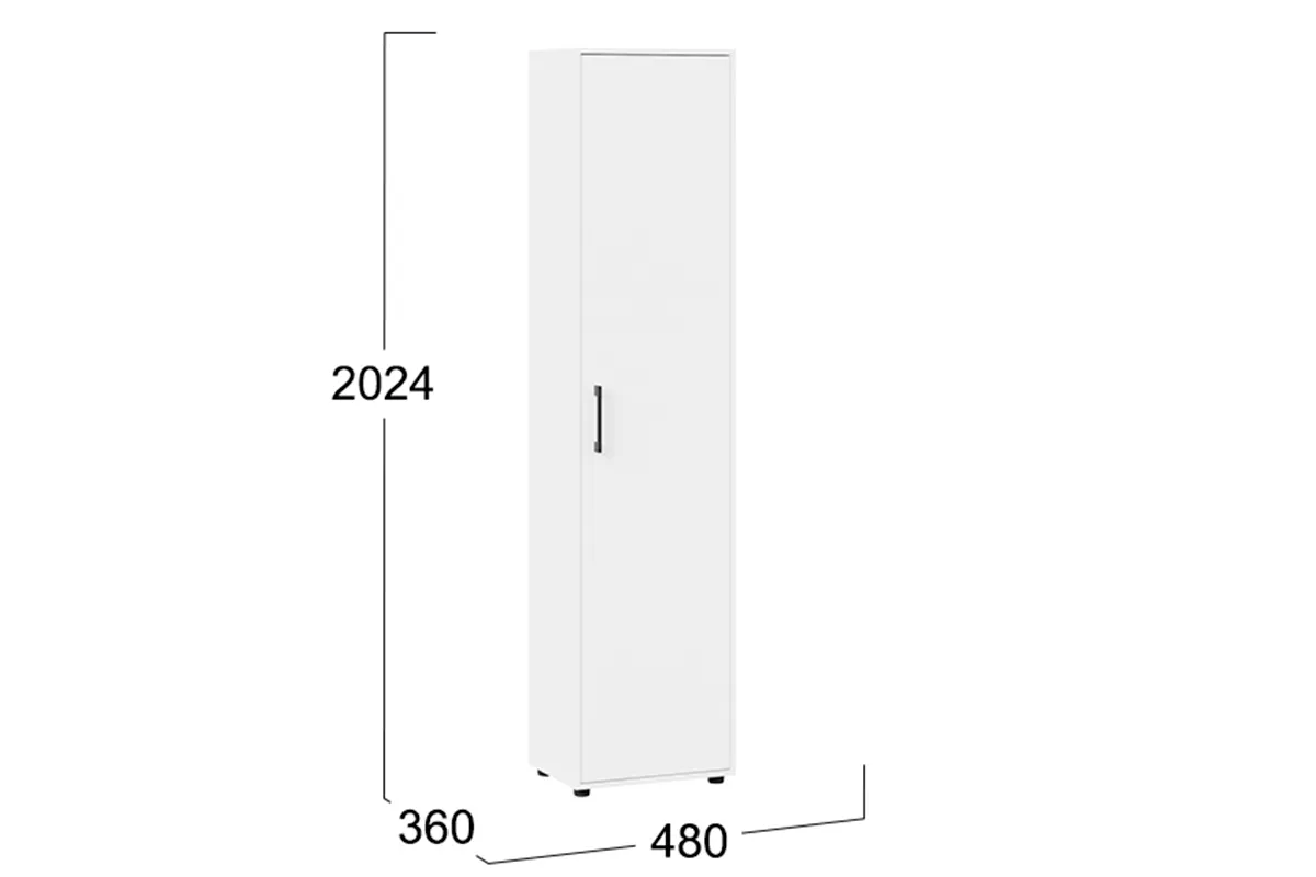 Шкаф Витра тип 1 (Белый ясень) в мебель-центре Озерцо