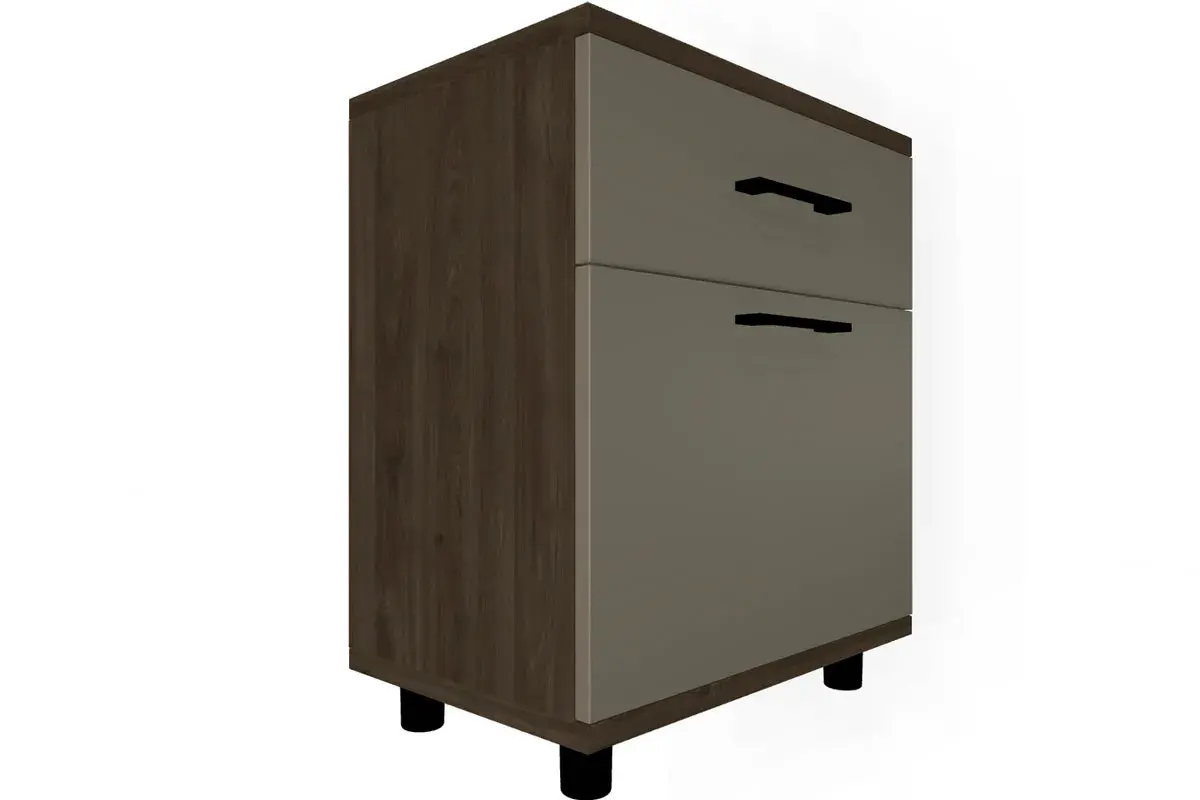 Спальня Грейс комплект 6 (Гикори Джексон Темный/Латте Матовый) - купить в Озерце