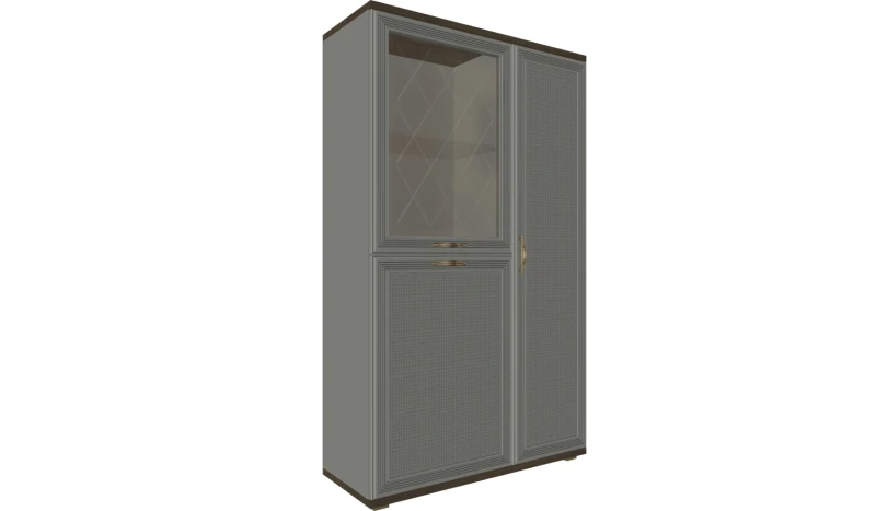 Шкаф многоцелевой ШК-1084-ГТ-СО (Гикори Джексон Темный/Серый Оникс) в мебель-центре Озерцо