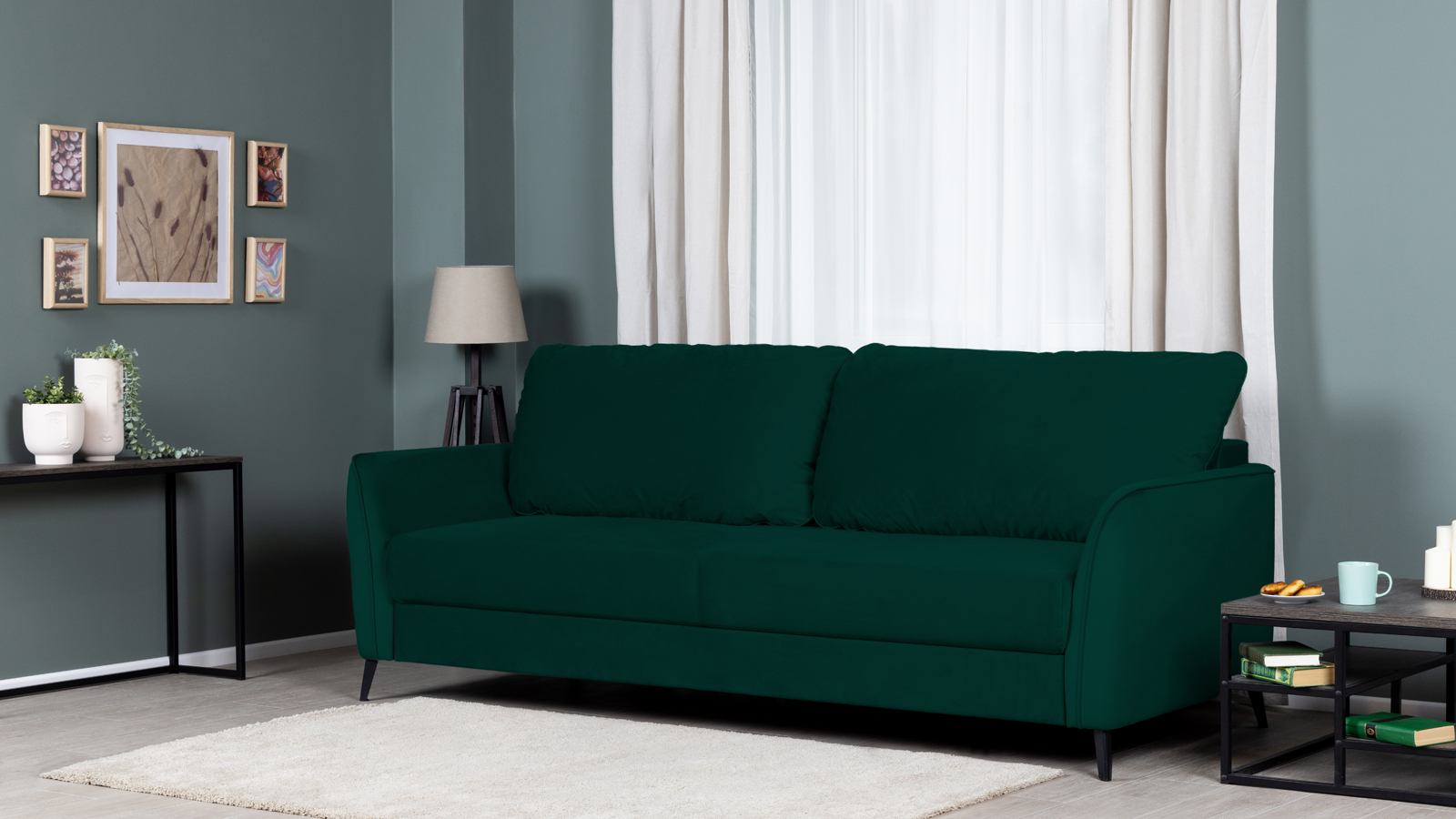 Диван Laguna Sky velvet 42 с коробом для белья 108x174 — купить в Озерце