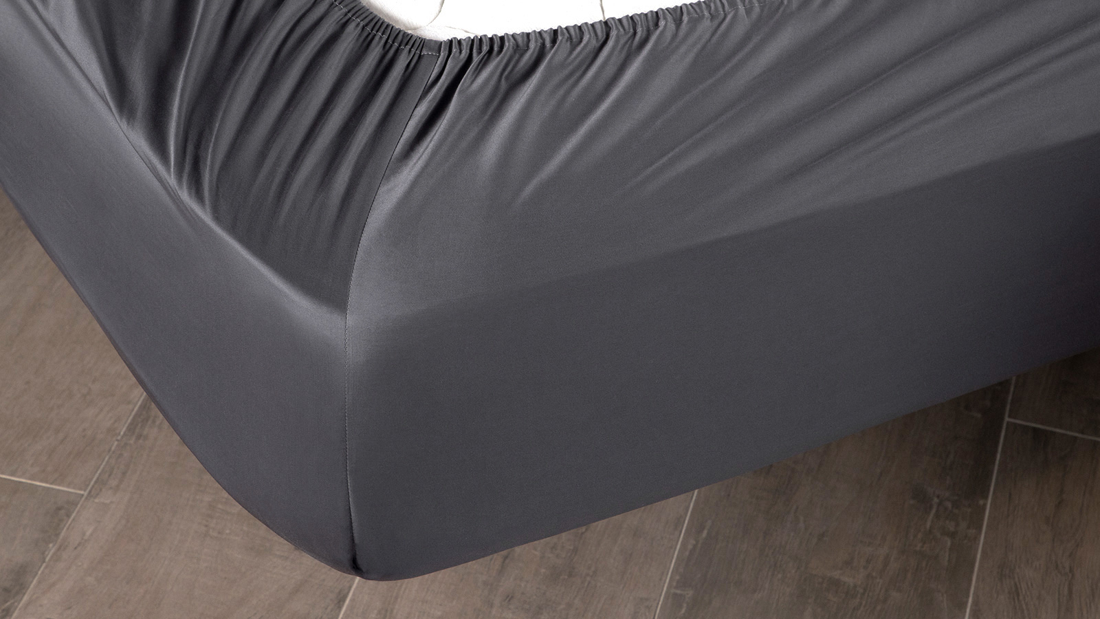 Простынь на резинке Askona Home, цвет Графит 160x200 в мебель-центре Озерцо