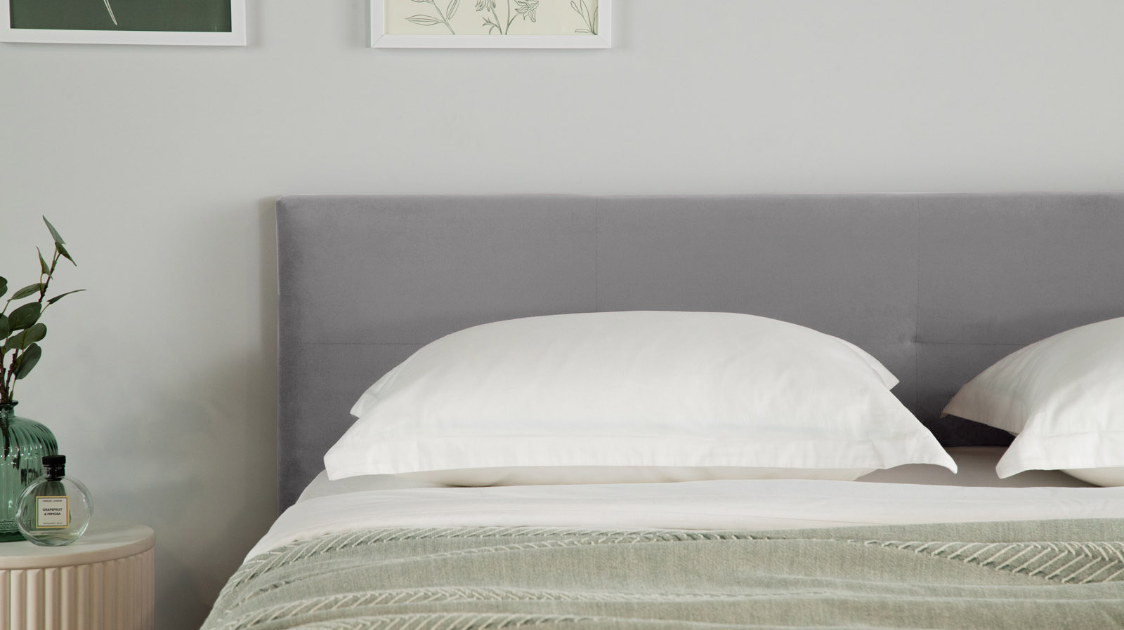 Кровать с ортопедической решеткой Vanessa Nova, ткань Sky Velvet 08, 180x200 - купить в Озерце