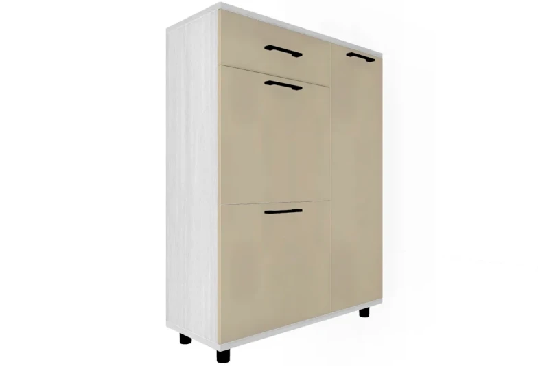 Тумба ТБ-5002-СЯ-КГ (Снежный Ясень/Кашемир Глянцевый) — Мебель-центр Озерцо