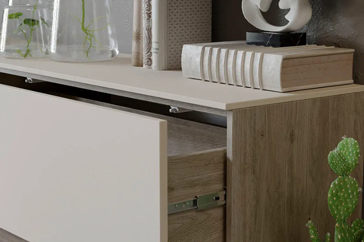 Тумба Порто ТД-393.03.11 для теле- и радиоаппаратуры (Баттл Рок/Сантьяго софт) — Мебель-центр Озерцо