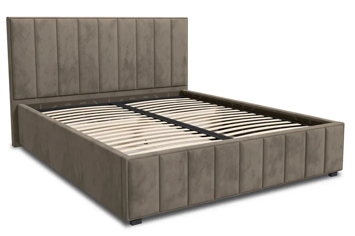 Кровать Кордова-1 с ПМ 140х200 (Боска Лайт VL-2301-04 / Какао) 1 кат. - купить в Озерце