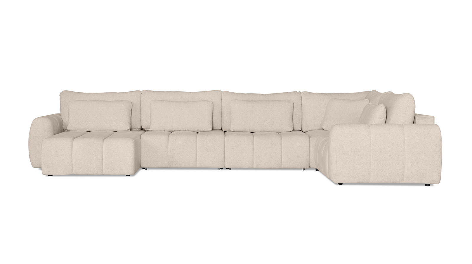 Диван -кровать П-образный Mellow-5 секц. ткань Raven 22 247x450 — купить в Озерце