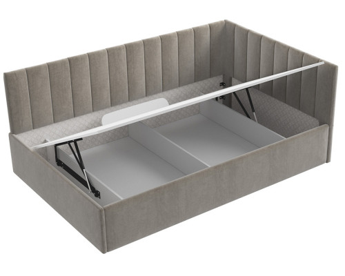 Кровать Сингл 120 угловая с подъемником. Цвет  Simple 5 - купить в Озерце